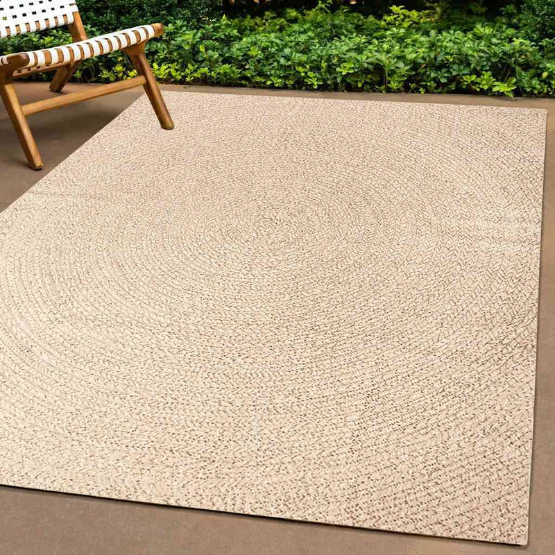 Load image into Gallery viewer, Vidaxl vloerkleed zizur beige binnen en buiten 240x340 cm jute look
