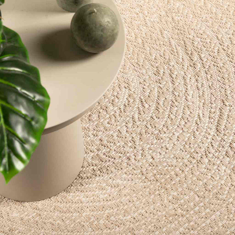 Load image into Gallery viewer, Vidaxl vloerkleed zizur beige binnen en buiten ø 120 cm jute look
