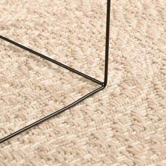 Vidaxl vloerkleed zizur beige binnen en buiten ø 120 cm jute look