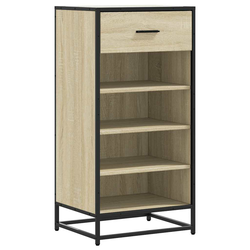 Load image into Gallery viewer, Vidaxl schoenenrek 48x38x97,5 cm bewerkt hout sonoma eikenkleurig
