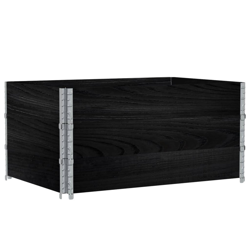 Load image into Gallery viewer, VidaXL Palletopzetranden 3 st 120x80 cm massief grenenhout zwart
