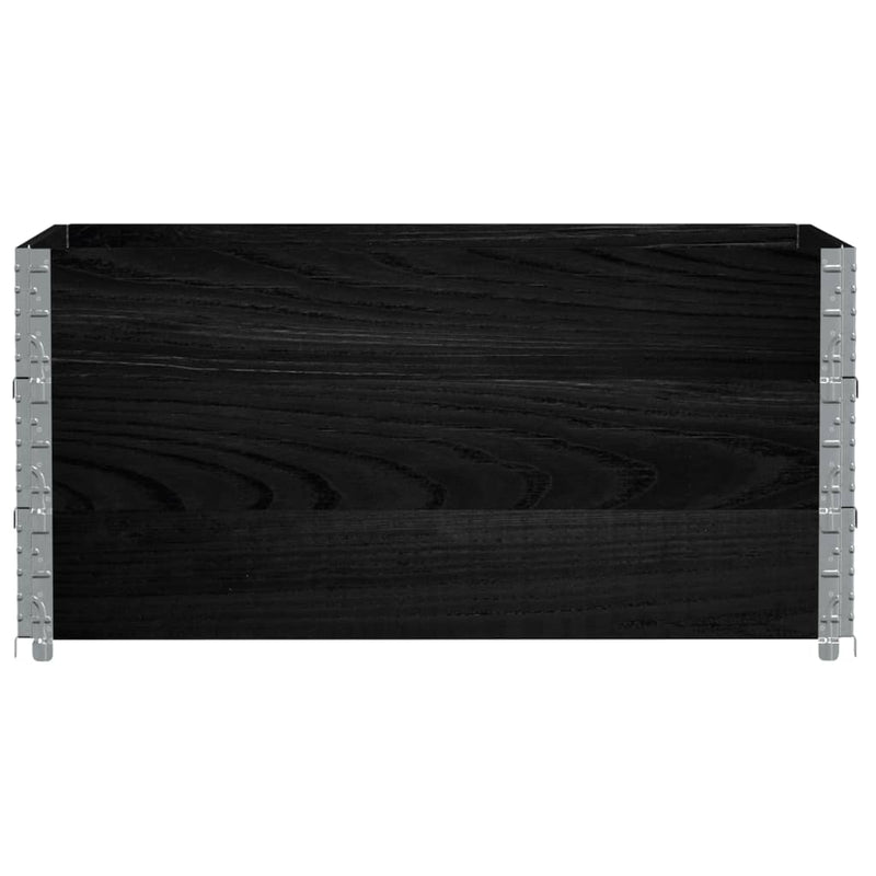 Load image into Gallery viewer, VidaXL Palletopzetranden 3 st 120x80 cm massief grenenhout zwart
