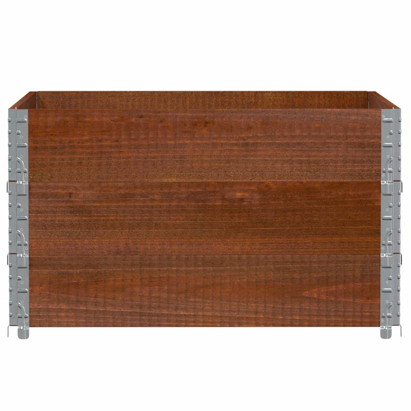 Load image into Gallery viewer, VidaXL Palletopzetranden 3 st 100x100 cm massief grenenhout bruin
