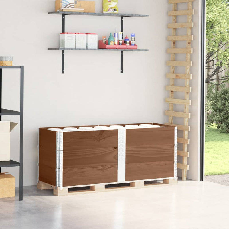 Load image into Gallery viewer, VidaXL Palletopzetranden 3 st 150x50 cm massief grenenhout bruin
