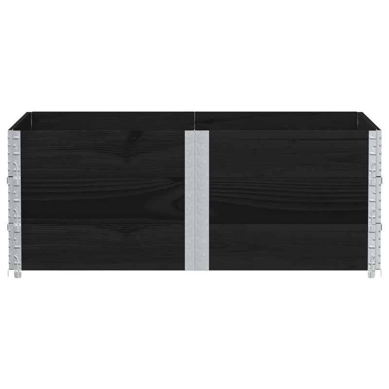Load image into Gallery viewer, VidaXL Palletopzetranden 3 st 150x100 cm massief grenenhout zwart

