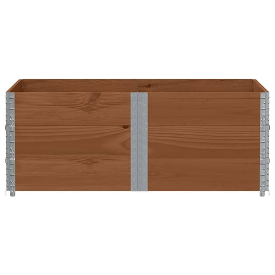 VidaXL Palletopzetranden 3 st 150x100 cm massief grenenhout bruin