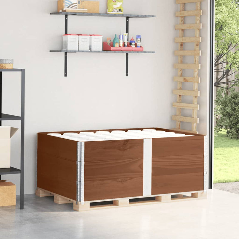 Load image into Gallery viewer, VidaXL Palletopzetranden 3 st 150x100 cm massief grenenhout bruin
