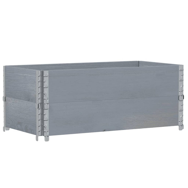 Load image into Gallery viewer, Vidaxl plantenbak 100x50 cm massief grenenhout grijs
