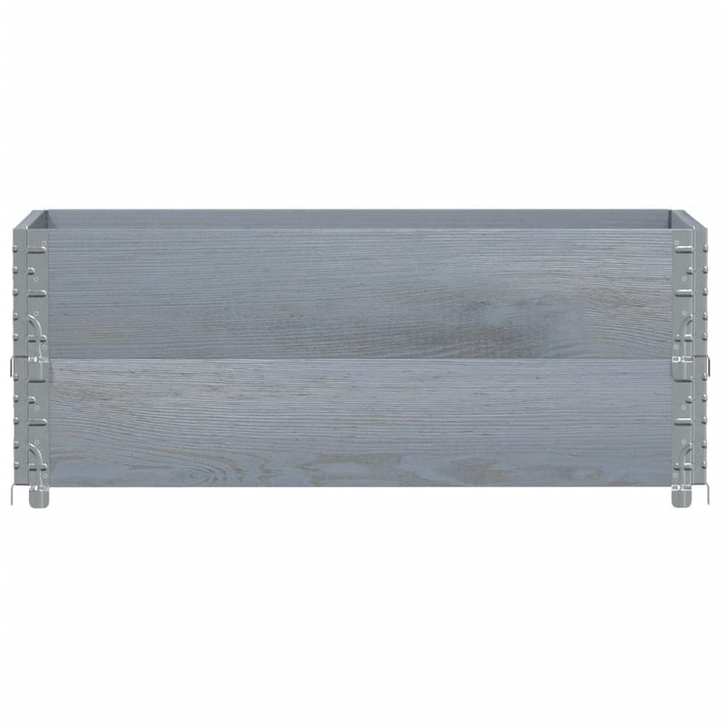 Load image into Gallery viewer, Vidaxl plantenbak 100x50 cm massief grenenhout grijs
