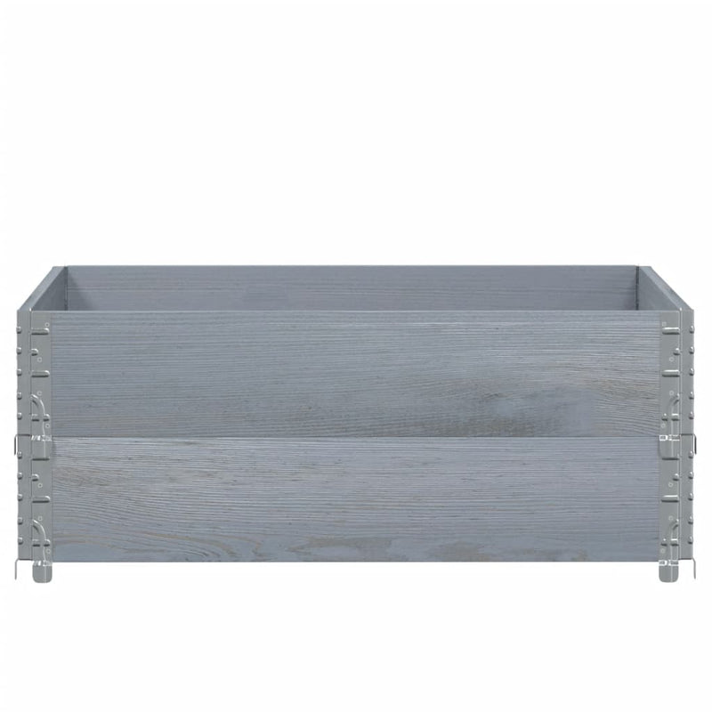 Load image into Gallery viewer, Vidaxl plantenbak 100x100 cm massief grenenhout grijs
