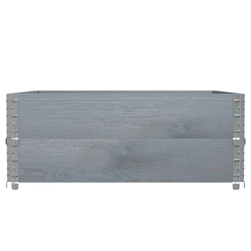 Load image into Gallery viewer, Vidaxl plantenbak 100x100 cm massief grenenhout grijs
