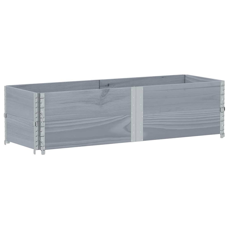 Load image into Gallery viewer, Vidaxl plantenbak 150x50 cm massief grenenhout grijs
