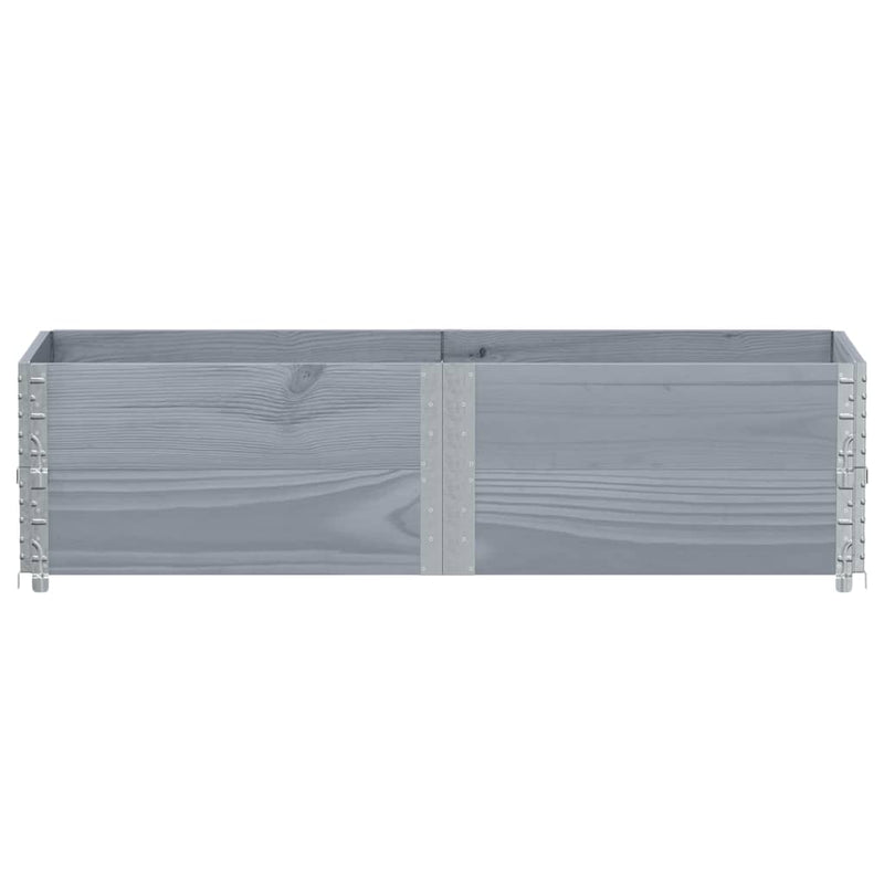 Load image into Gallery viewer, Vidaxl plantenbak 150x50 cm massief grenenhout grijs
