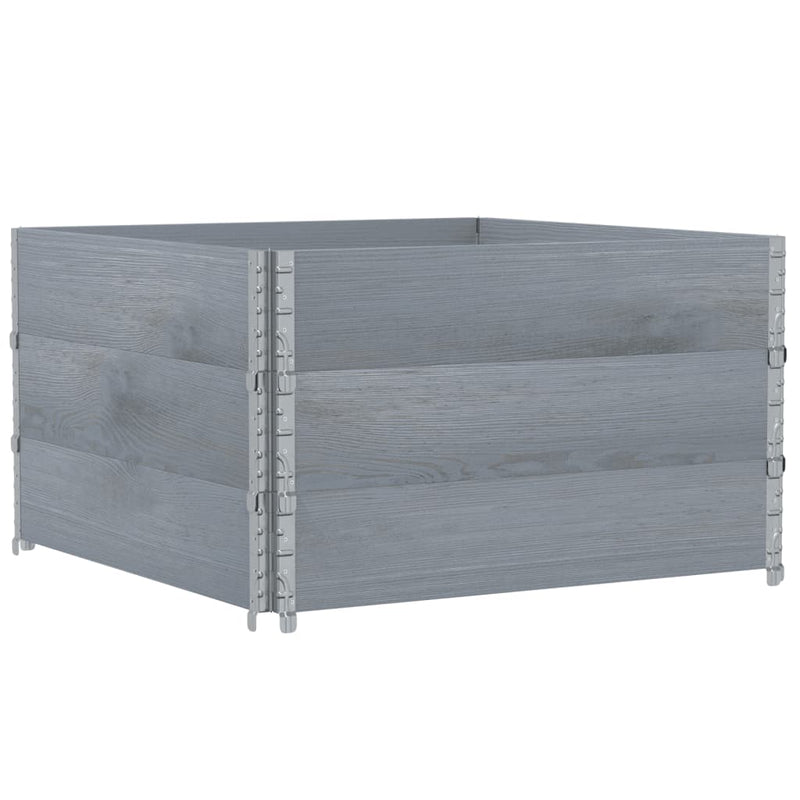 Load image into Gallery viewer, Vidaxl plantenbak 100x100 cm massief grenenhout grijs
