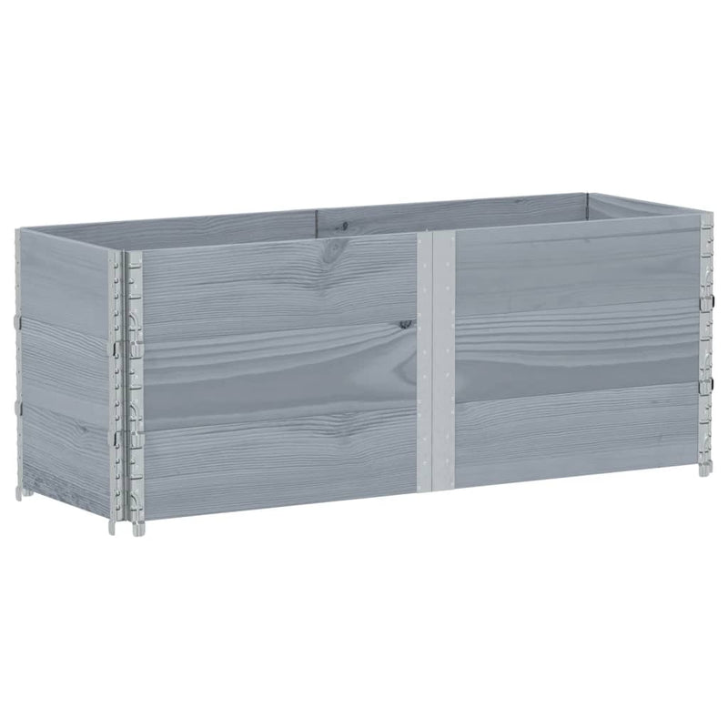 Load image into Gallery viewer, Vidaxl plantenbak 150x50 cm massief grenenhout grijs
