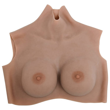 Vidaxl borstprothese d-cup silicone tan
