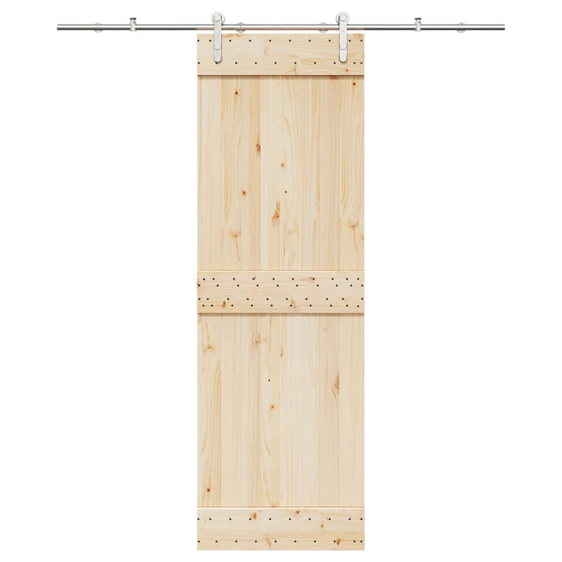 Load image into Gallery viewer, Vidaxl schuifdeur onderdelenset 183 cm roestvrij staal zilverkleurig
