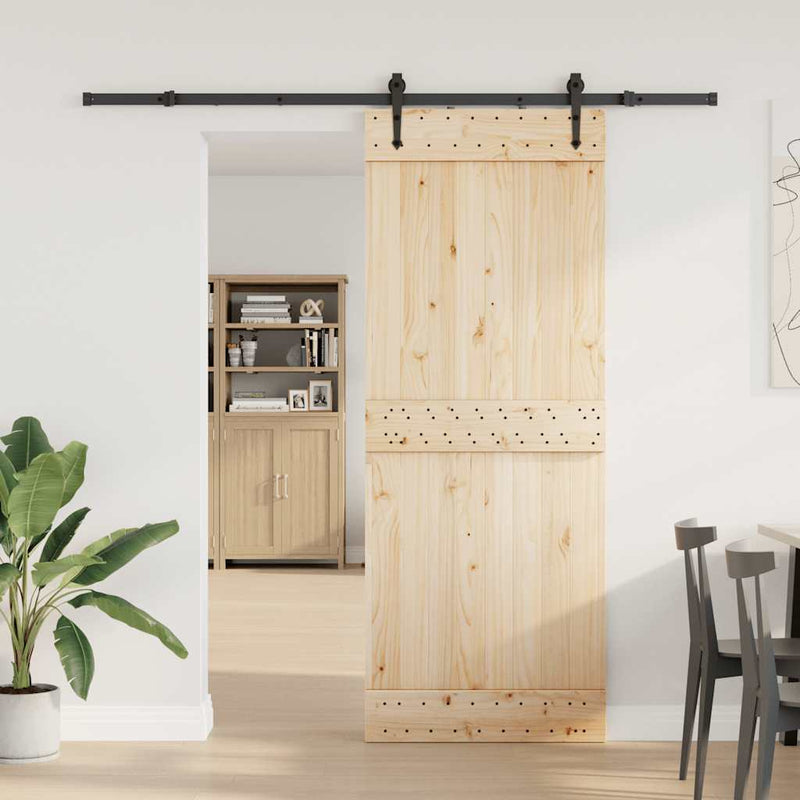 Load image into Gallery viewer, Vidaxl doos met onderdelen voor schuifdeur 213,5 cm staal zwart
