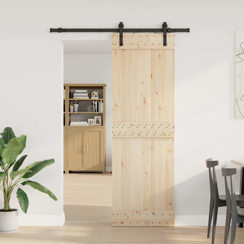 Load image into Gallery viewer, Vidaxl doos met onderdelen voor schuifdeur 213,5 cm staal zwart

