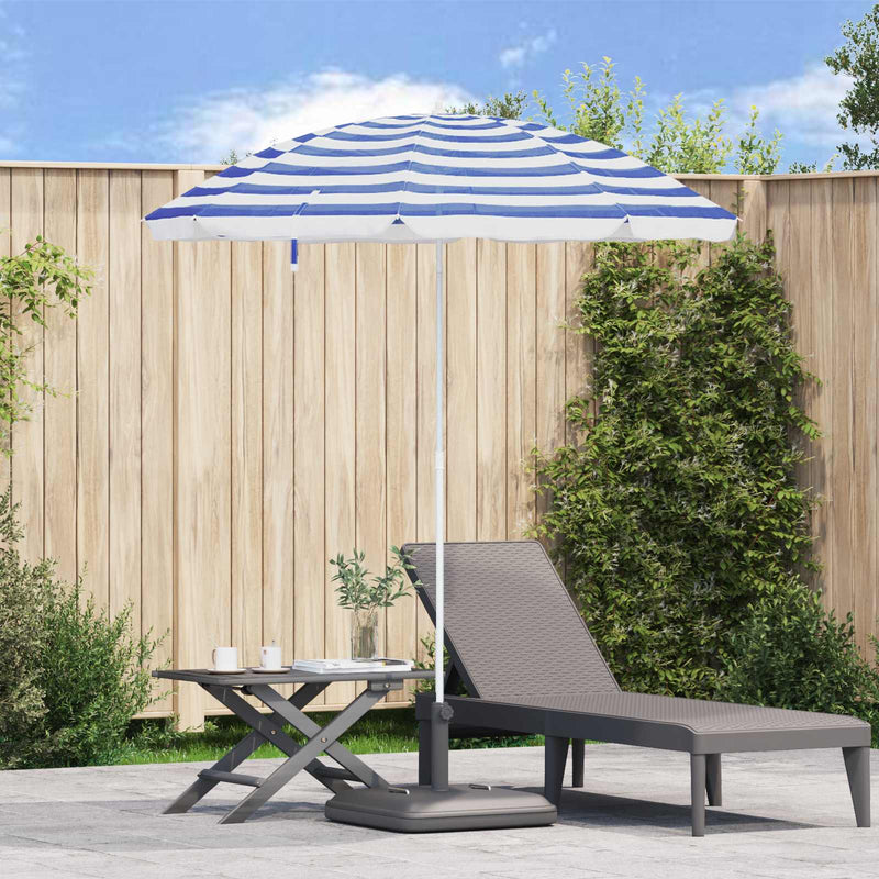 Load image into Gallery viewer, Vidaxl tuinparasol 170t polyester blauw en wit
