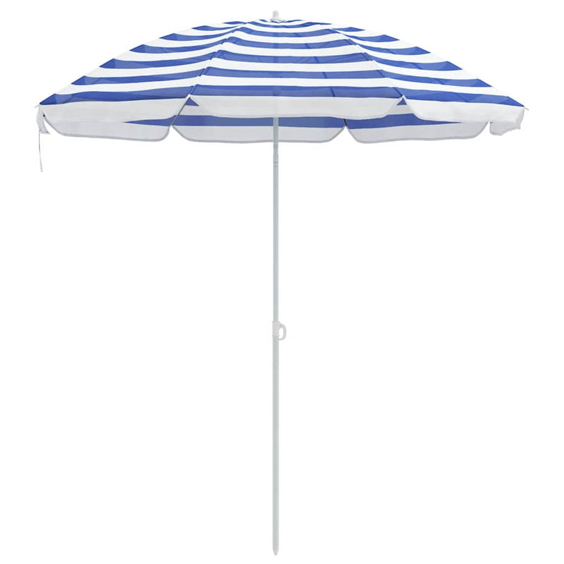 Load image into Gallery viewer, Vidaxl parasol blauw en wit 161 x 161 x 193 cm polyester
