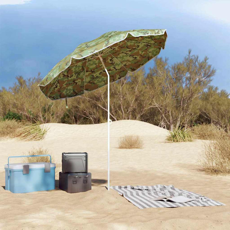 Load image into Gallery viewer, Vidaxl strandparasol camouflage 206 x 206 x 212 cm polyester en metaal
