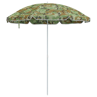 Vidaxl strandparasol camouflage 206 x 206 x 212 cm polyester en metaal