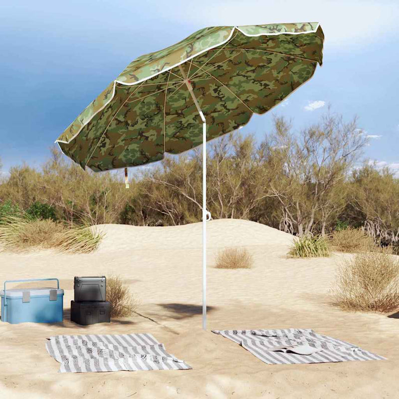 Load image into Gallery viewer, Vidaxl strandparasol camouflage 263 x 263 x 272 cm polyester en metaal

