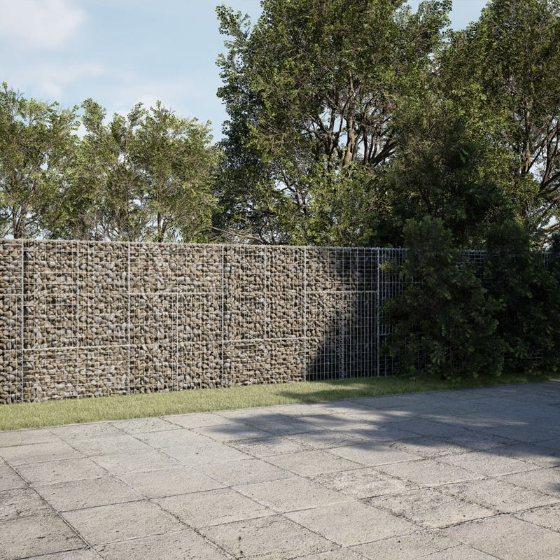 Load image into Gallery viewer, VidaXL Schanskorf 700x50x150 cm gegalvaniseerd ijzer zilverkleurig

