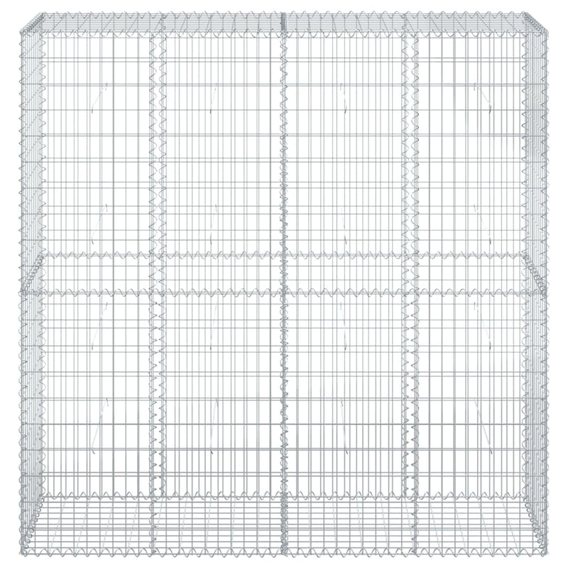 Load image into Gallery viewer, VidaXL Schanskorf 200x50x200 cm gegalvaniseerd ijzer zilverkleurig
