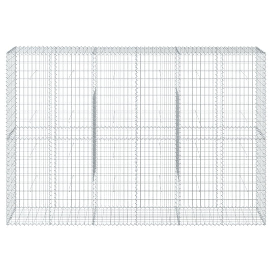 VidaXL Schanskorf 300x50x200 cm gegalvaniseerd ijzer zilverkleurig