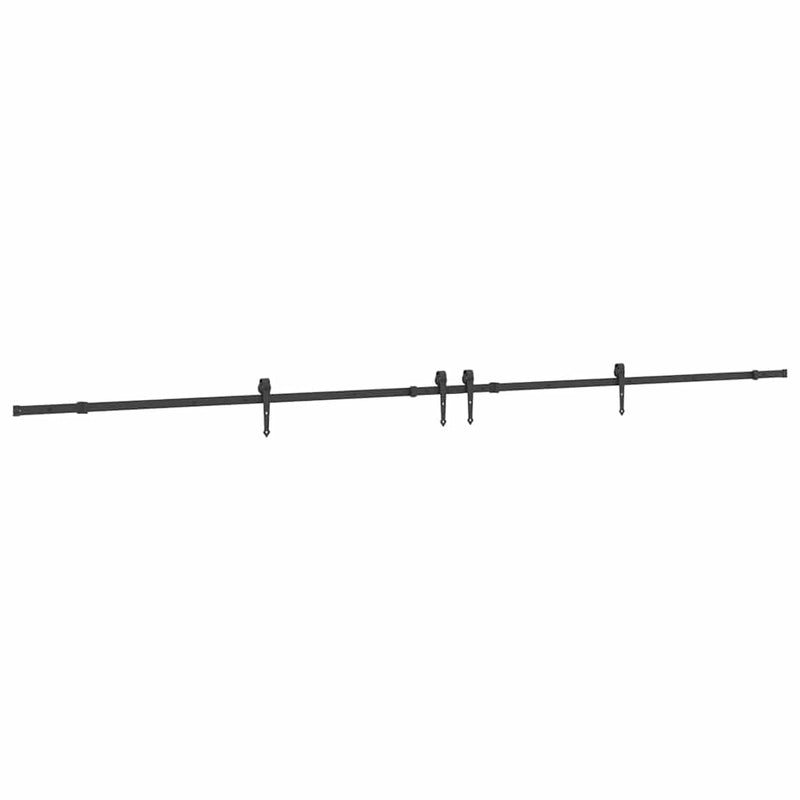 Load image into Gallery viewer, Vidaxl doos met onderdelen voor schuifdeur 427 cm staal zwart
