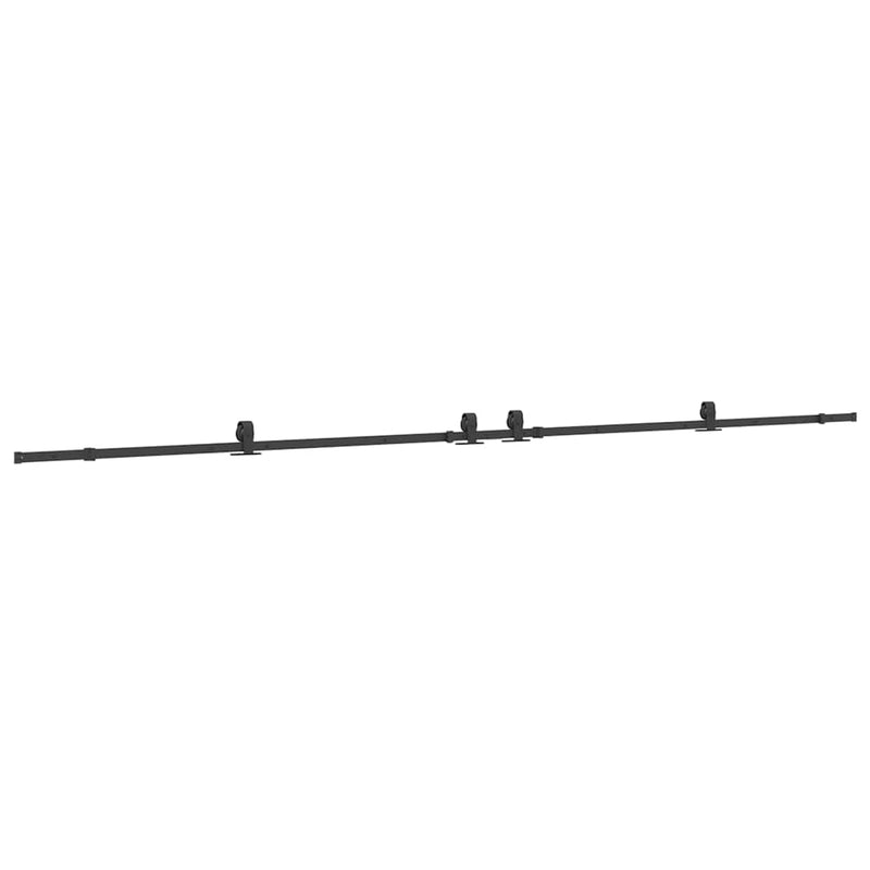 Load image into Gallery viewer, Vidaxl doos met onderdelen voor schuifdeur 427 cm staal zwart
