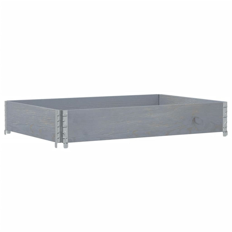 Load image into Gallery viewer, Vidaxl palletopzetrand 120x80 cm massief grenenhout grijs
