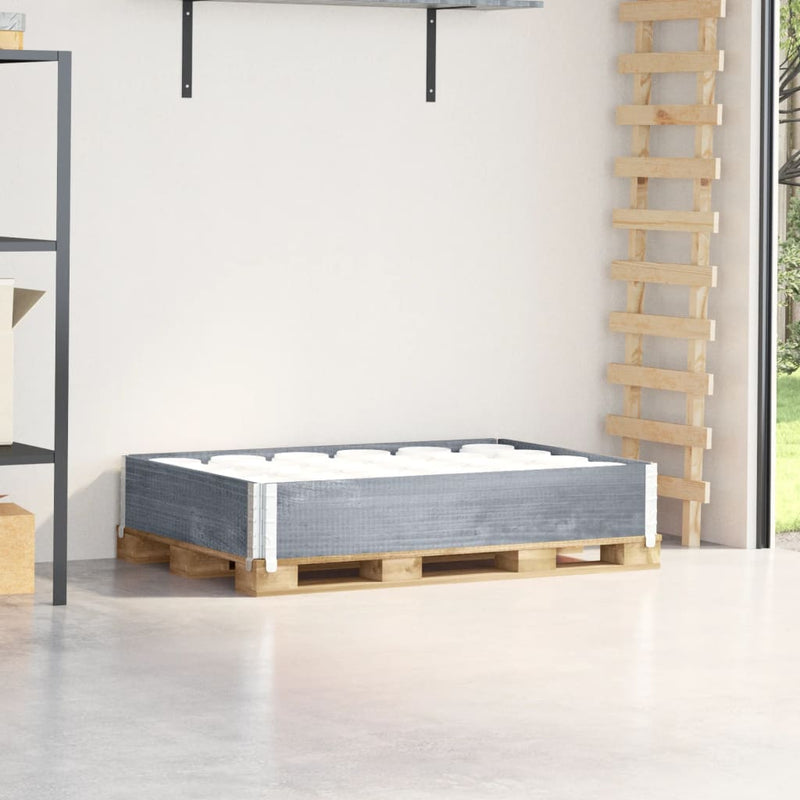 Load image into Gallery viewer, Vidaxl palletopzetrand 120x80 cm massief grenenhout grijs
