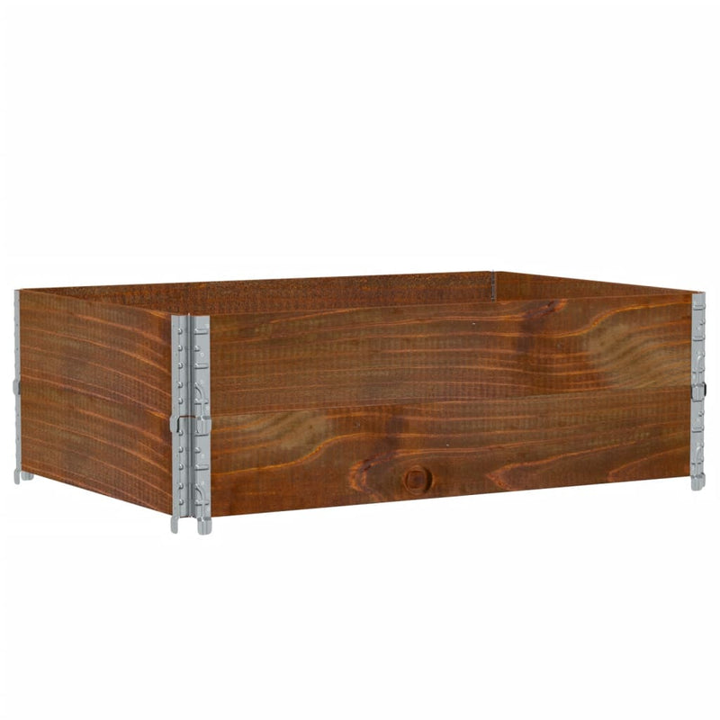 Load image into Gallery viewer, Vidaxl palletopzetranden 2 st 120x80 cm massief grenenhout bruin
