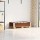 Vidaxl palletopzetrand 100x50 cm massief grenenhout bruin