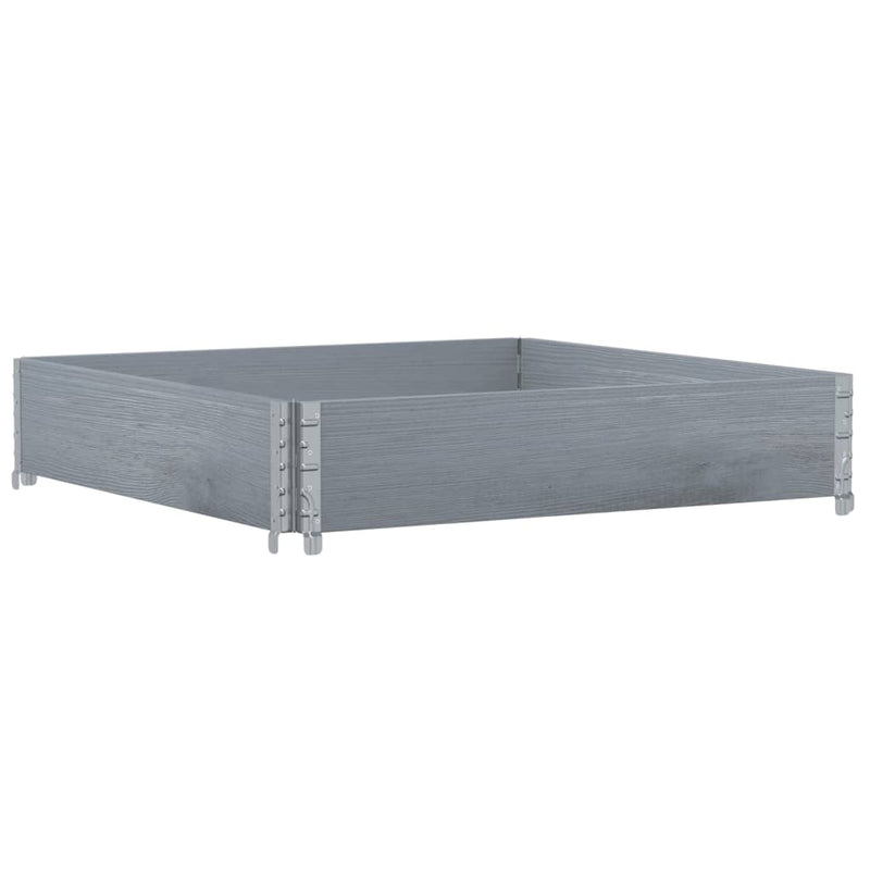 Load image into Gallery viewer, Vidaxl palletopzetrand 100x100 cm massief grenenhout grijs
