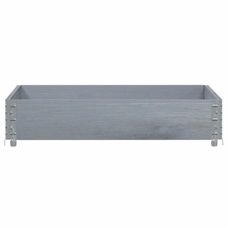 Load image into Gallery viewer, Vidaxl palletopzetrand 100x100 cm massief grenenhout grijs
