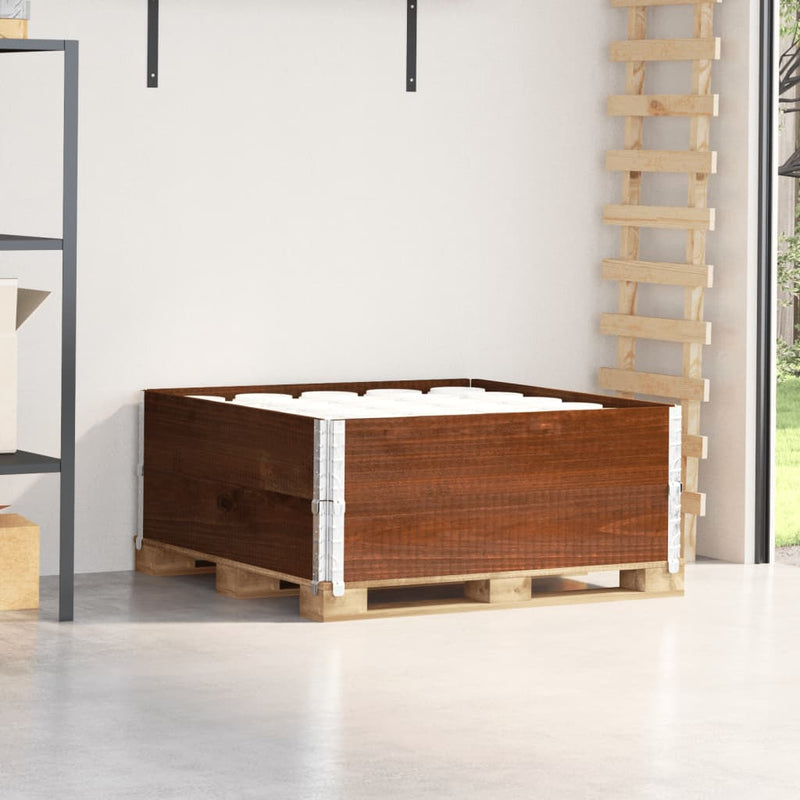 Load image into Gallery viewer, Vidaxl palletopzetranden 2 st 100x100 cm massief grenenhout bruin
