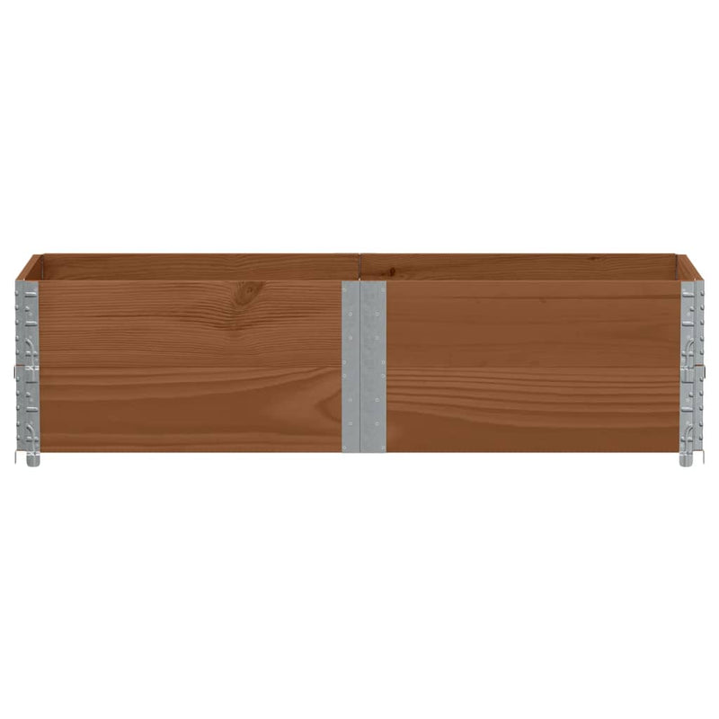 Load image into Gallery viewer, Vidaxl palletopzetranden 2 st 150x50 cm massief grenenhout bruin
