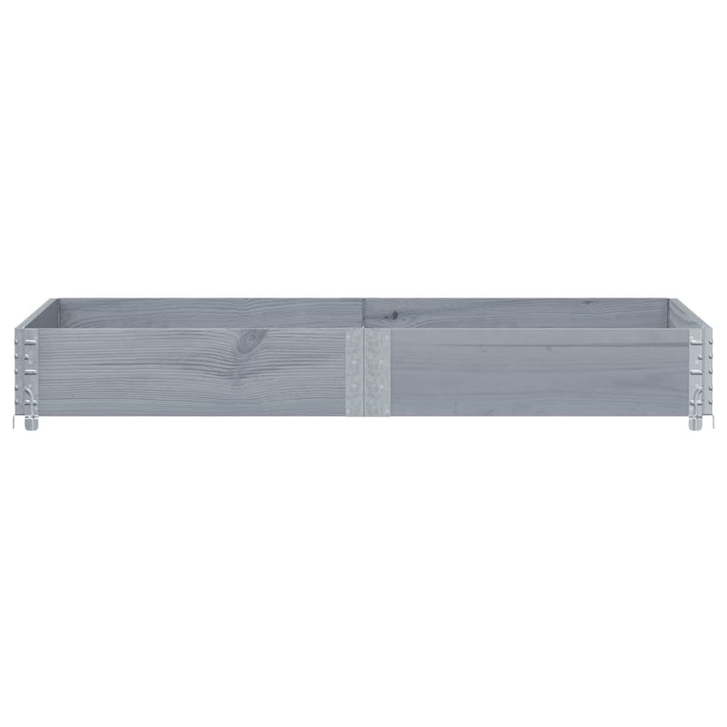 Load image into Gallery viewer, Vidaxl palletopzetrand 150x100 cm massief grenenhout grijs
