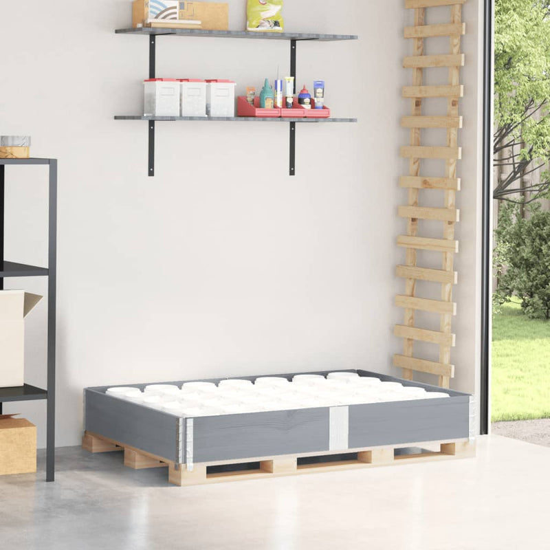 Load image into Gallery viewer, Vidaxl palletopzetrand 150x100 cm massief grenenhout grijs
