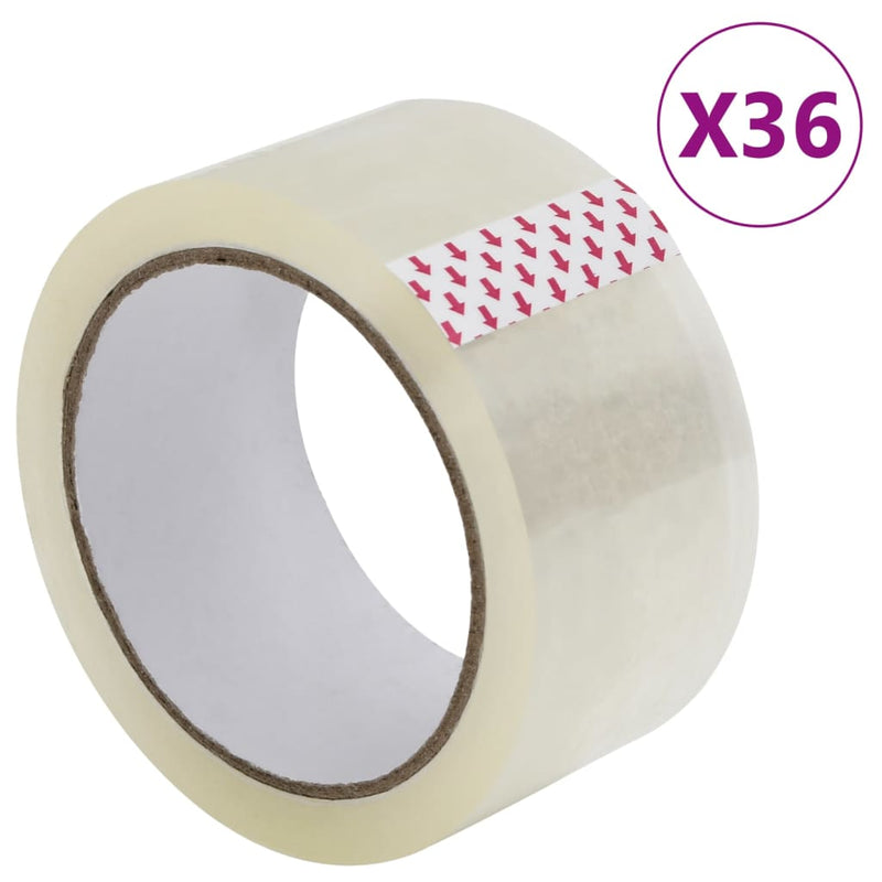 Load image into Gallery viewer, Vidaxl verpakkingstape 36 st 48 mm x 66 m transparant
