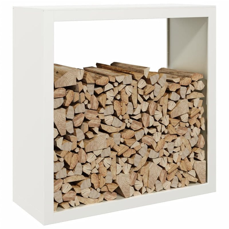 Load image into Gallery viewer, Vidaxl haardhoutrek 100x40x100 cm staal wit

