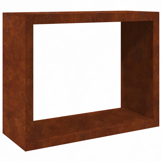 Vidaxl brandhoutrek 100x40x80 cm weervast staal