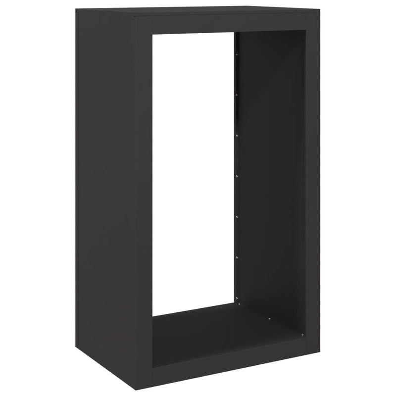 Load image into Gallery viewer, Vidaxl haardhoutrek 60x40x100 cm staal zwart
