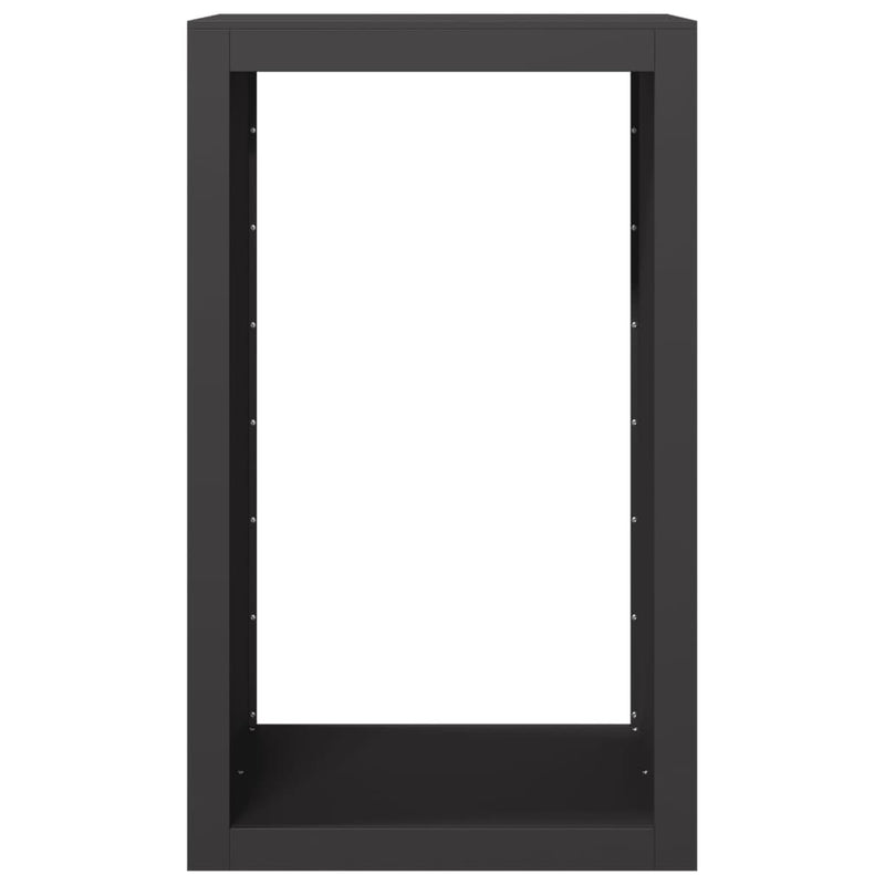 Load image into Gallery viewer, Vidaxl haardhoutrek 60x40x100 cm staal zwart
