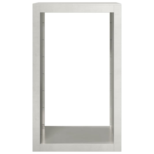 Vidaxl haardhoutrek 60x40x100 cm roestvrij staal