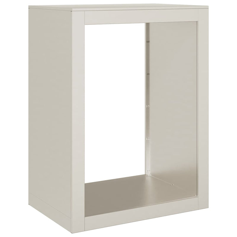 Load image into Gallery viewer, Vidaxl brandhoutrek 60x40x80 cm weervast staal
